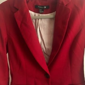Red blazer